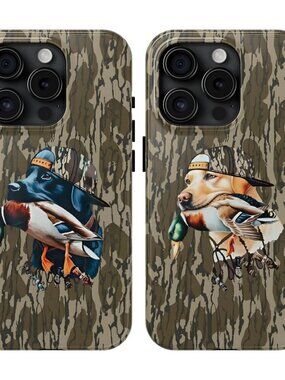 Combo 2 phone case dog camo for iphone 15